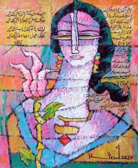 A. S. Rind, 12 x 14 Inch, Acrylic On Paper, Figurative Painting, AC-ASR-805